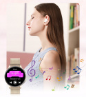 Zegarek Smartwatch Damski EKG Glukoza HRV BMI AMOLED CIŚNIENIOMIERZ ROZMOWY HRV2025