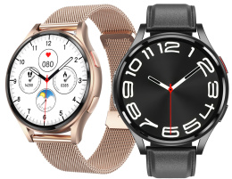 Zegarek Smartwatch Damski EKG Glukoza HRV BMI AMOLED CIŚNIENIOMIERZ ROZMOWY HRV2025