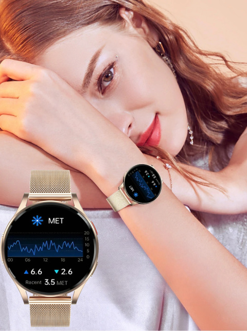 Zegarek Smartwatch Damski EKG Glukoza HRV BMI AMOLED CIŚNIENIOMIERZ ROZMOWY HRV2025 Zegarek Smartwatch Damski EKG Glukoza HRV BMI AMOLED CIŚNIENIOMIERZ ROZMOWY HRV2025